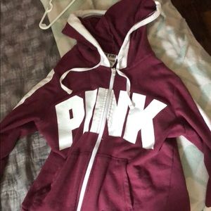 Maroon PINK Sweatshirt